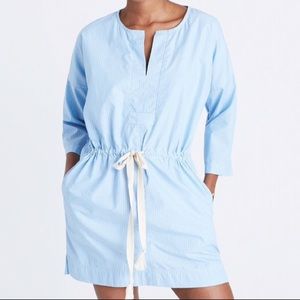 NWT Madewell Striped Drawstring Dress